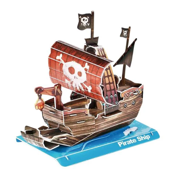 Puzzle 3D CubicFun Nava piratilor foto