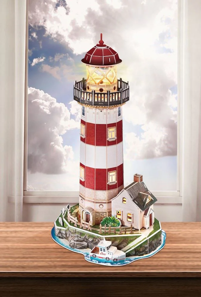 Пазл 3D CubicFun Маяк с LED-подсветкой