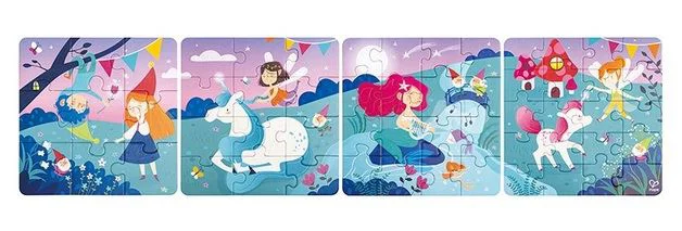 Puzzle 4 in 1 Hape Poveste fermecata foto