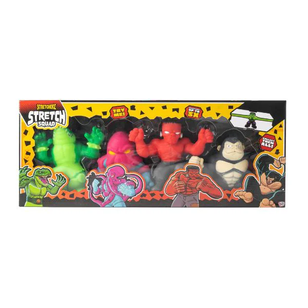 Набор антистресс-игрушек HTI Stretcherz Stretch Squad, 4 шт.