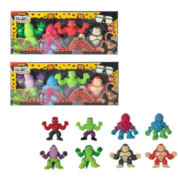 Набор антистресс-игрушек HTI Stretcherz Stretch Squad, 4 шт.