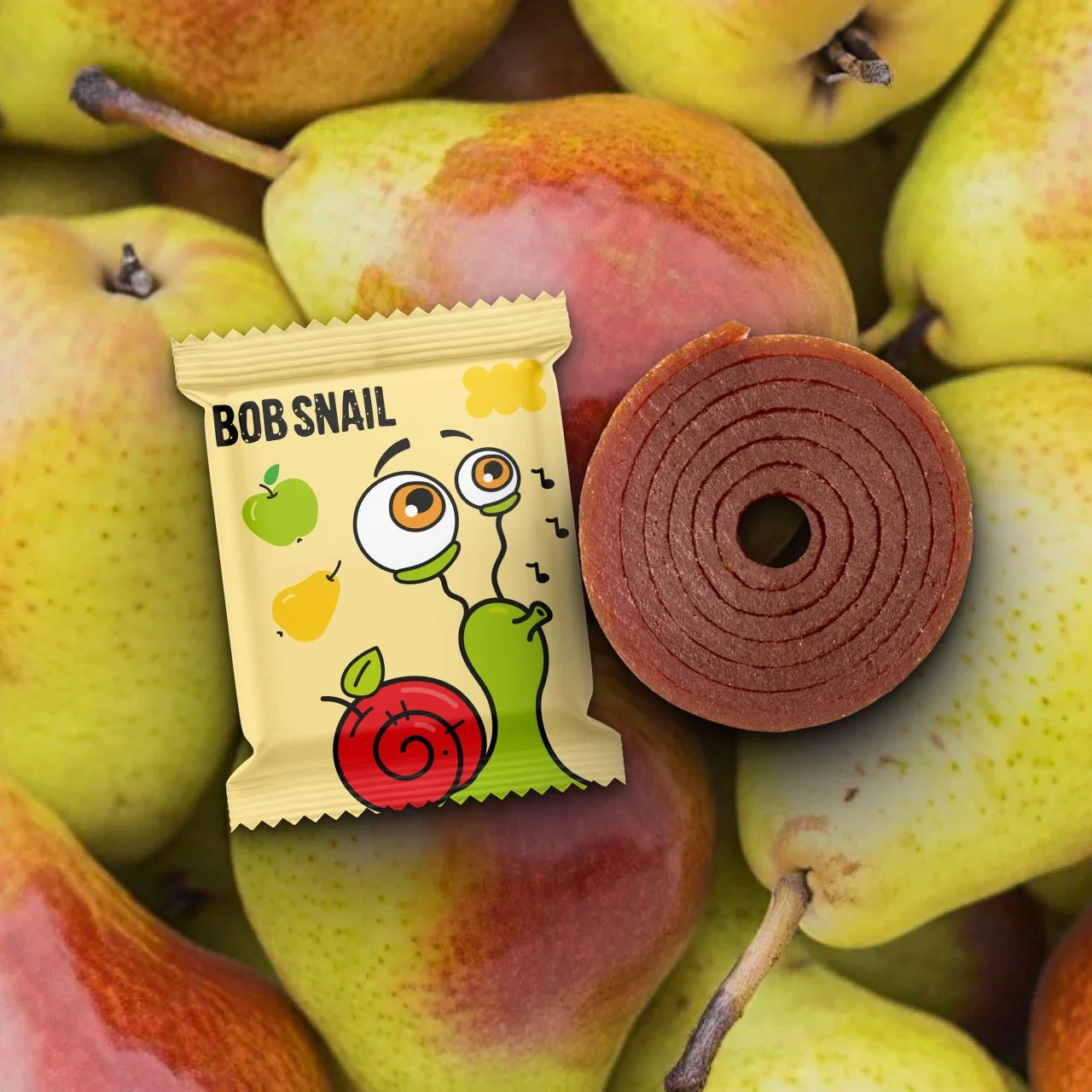 Набор мармеладa Улитка Боб (Bob Snail) яблоко-груша и игрушка, 20 г. foto