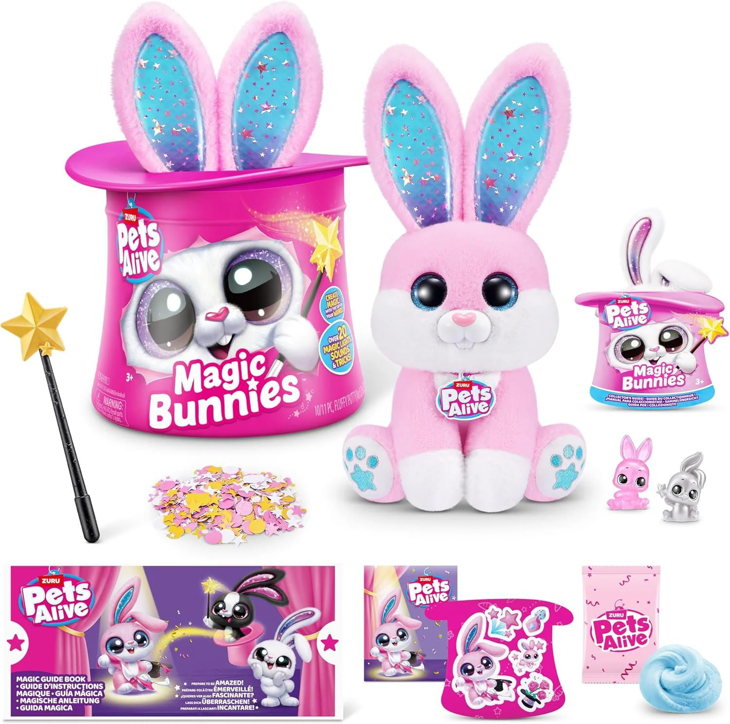 Jucarie de plus surpriza Zuru Iepuras magic Pets Alive