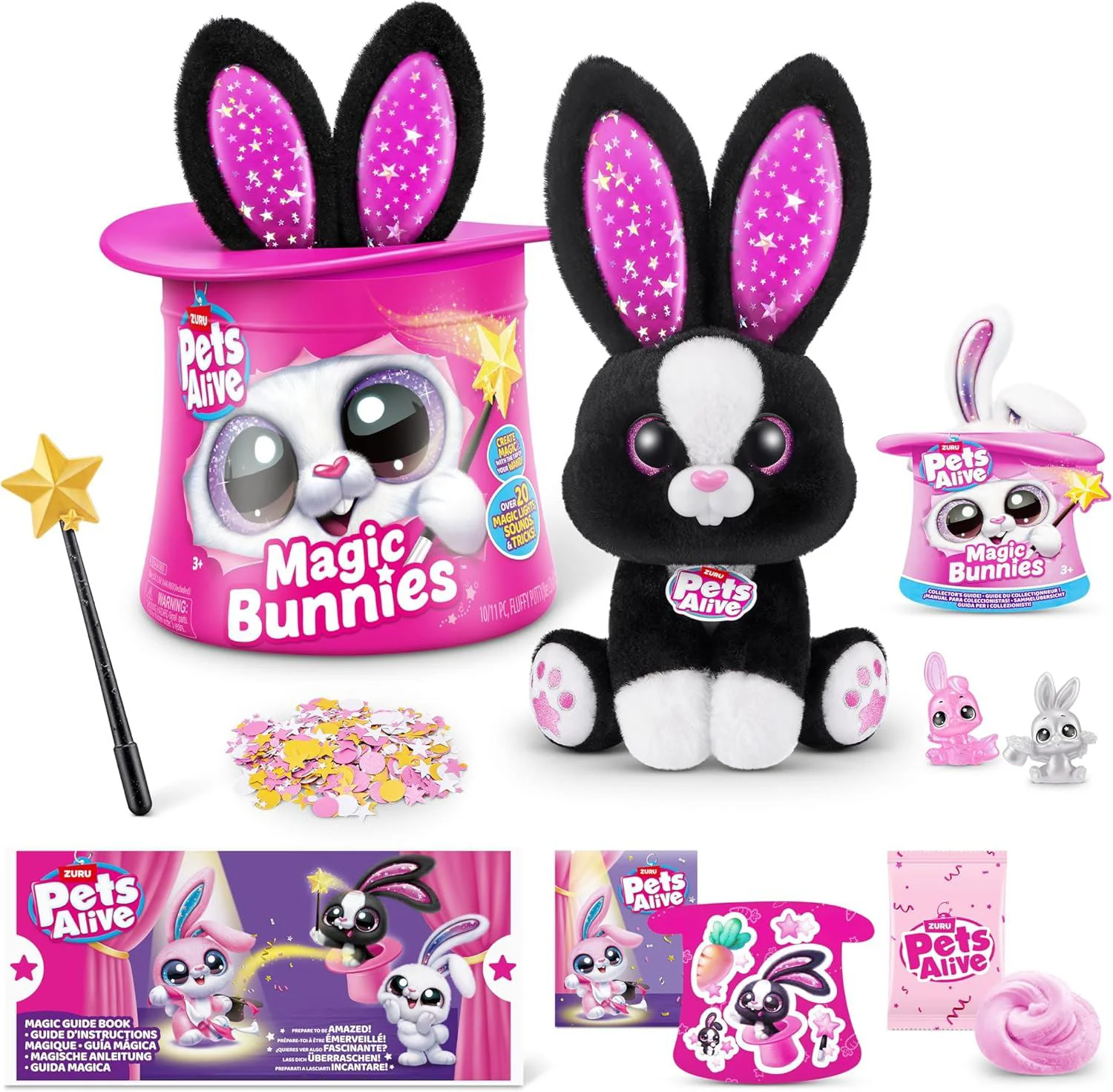 Jucarie de plus surpriza Zuru Iepuras magic Pets Alive