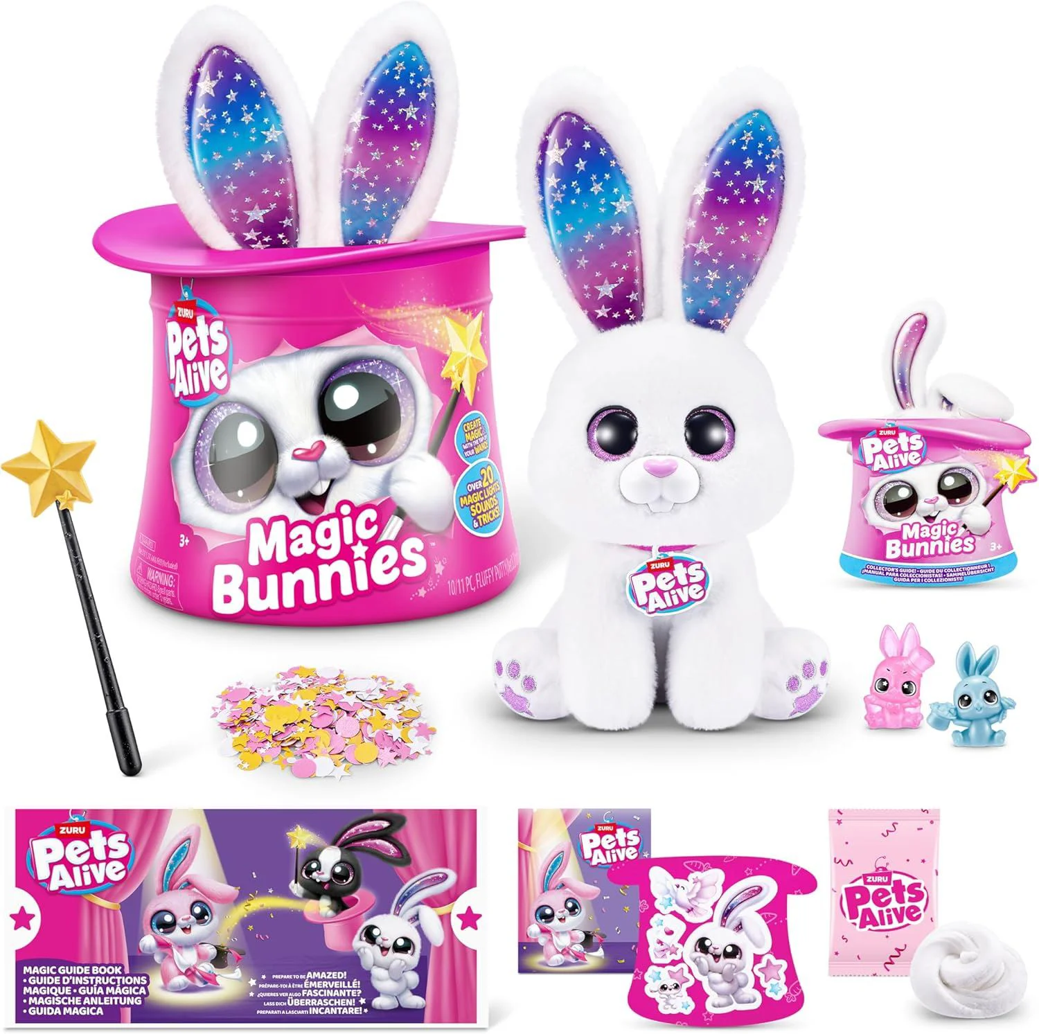 Jucarie de plus surpriza Zuru Iepuras magic Pets Alive