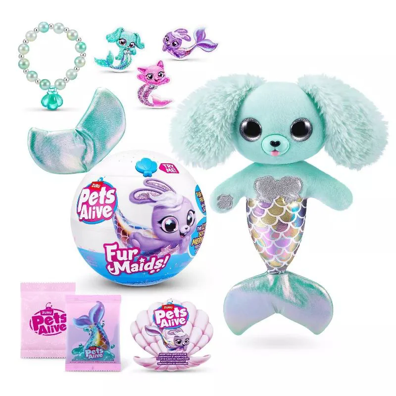 Плюшевая русалка Zuru Pets Alive игрушка-сюрприз