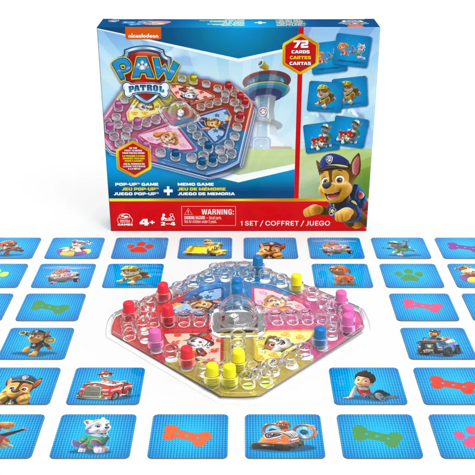 Joc de memorie Paw Patrol Memo Pop Up