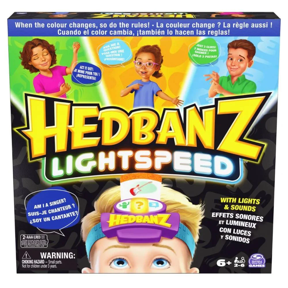 Настольная игра Spin Master Hedbanz Lightspeed
