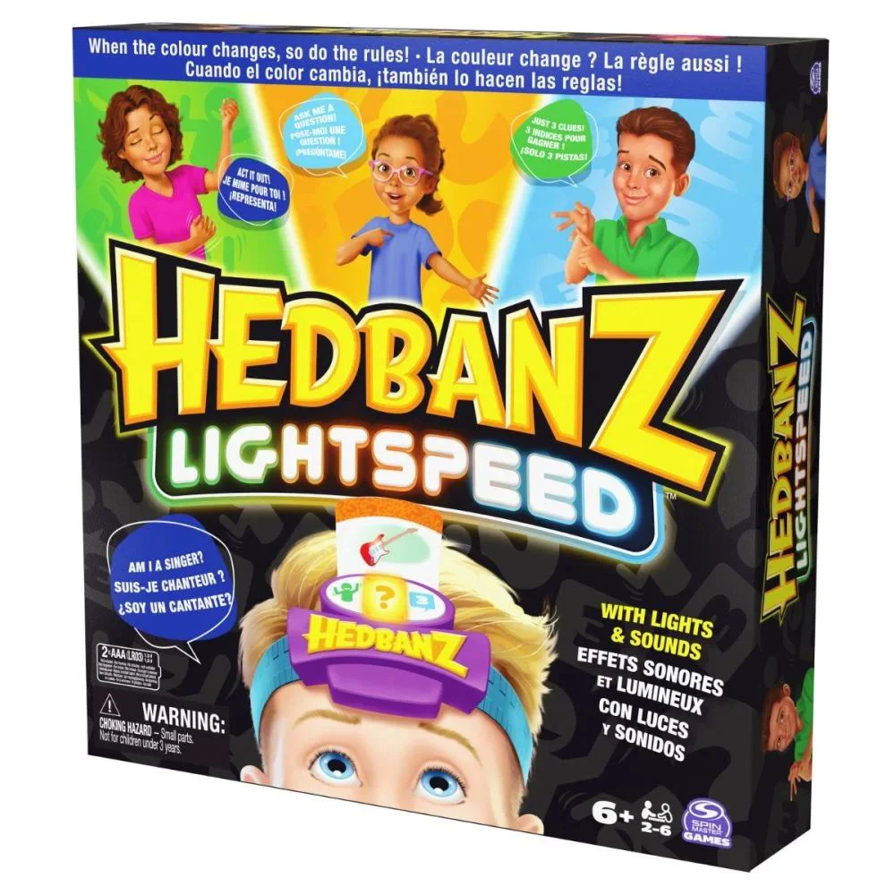 Настольная игра Spin Master Hedbanz Lightspeed