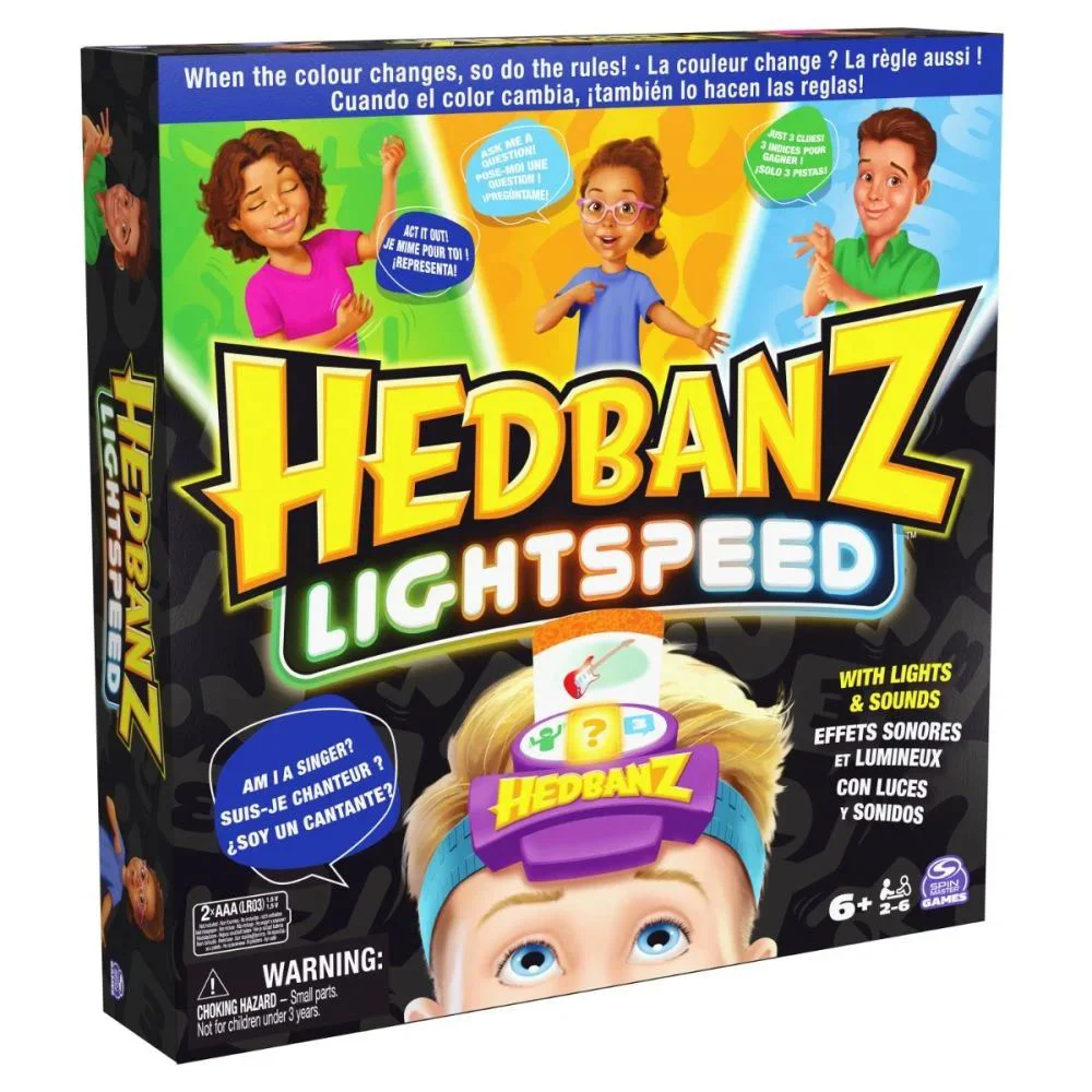 Настольная игра Spin Master Hedbanz Lightspeed