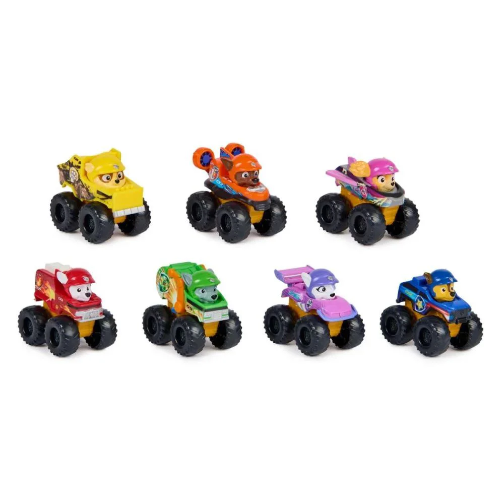 Set de masinute Spin Master 7 vehicule cu figurine, Patrula catelusilor foto