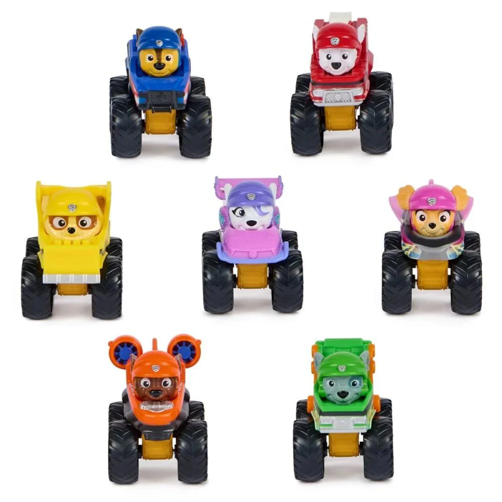 Set de masinute Spin Master 7 vehicule cu figurine, Patrula catelusilor foto