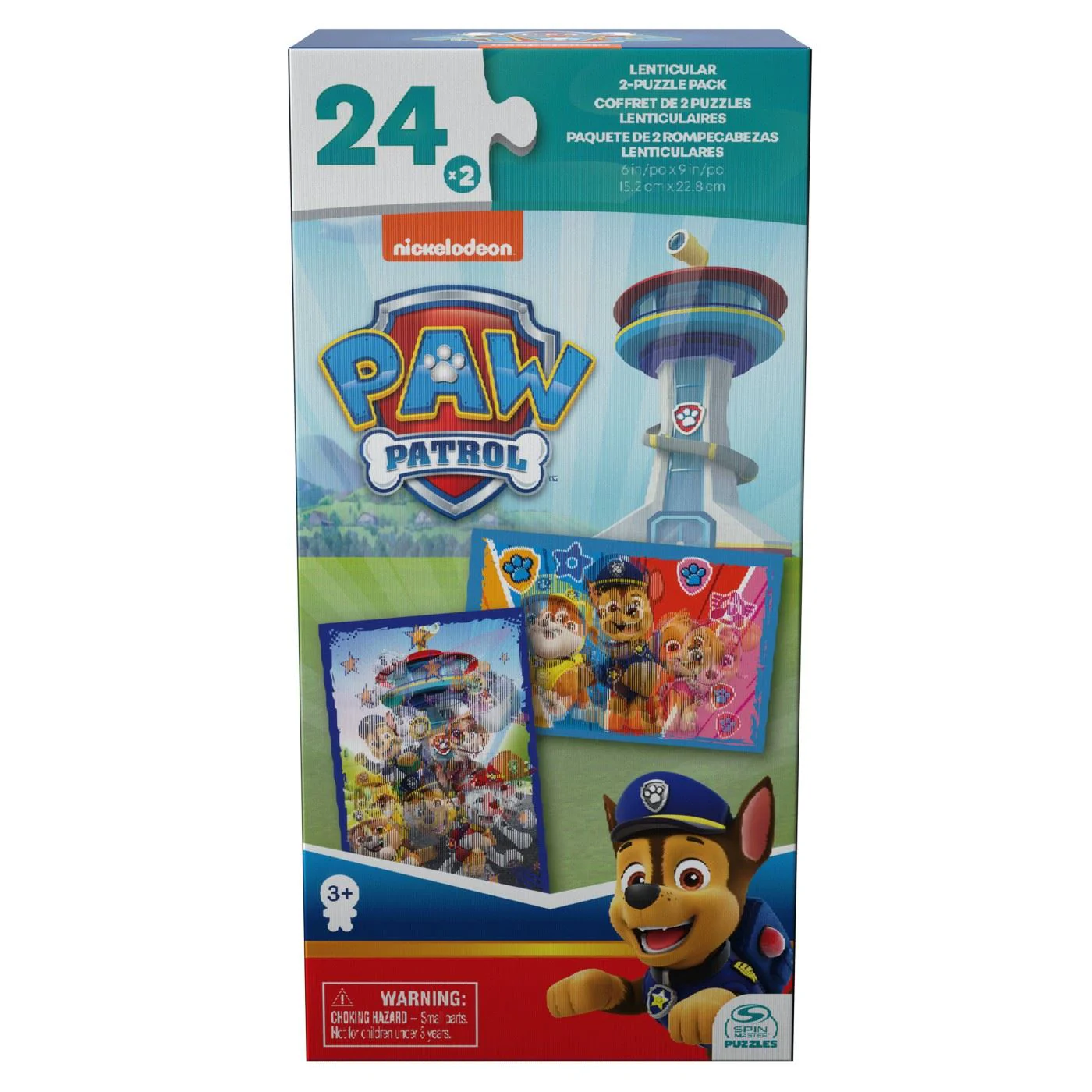 Puzzle-uri 2 in 1 Spin Master Patrula catelusilor, 24 el. foto