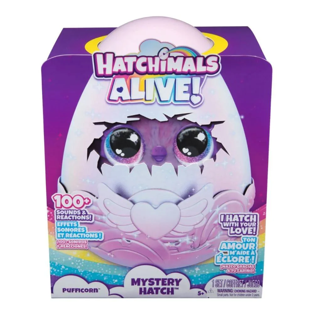 Мягкая игрушка Spin Master Сюрприз-яйцо Hatchimals, Pufficorn