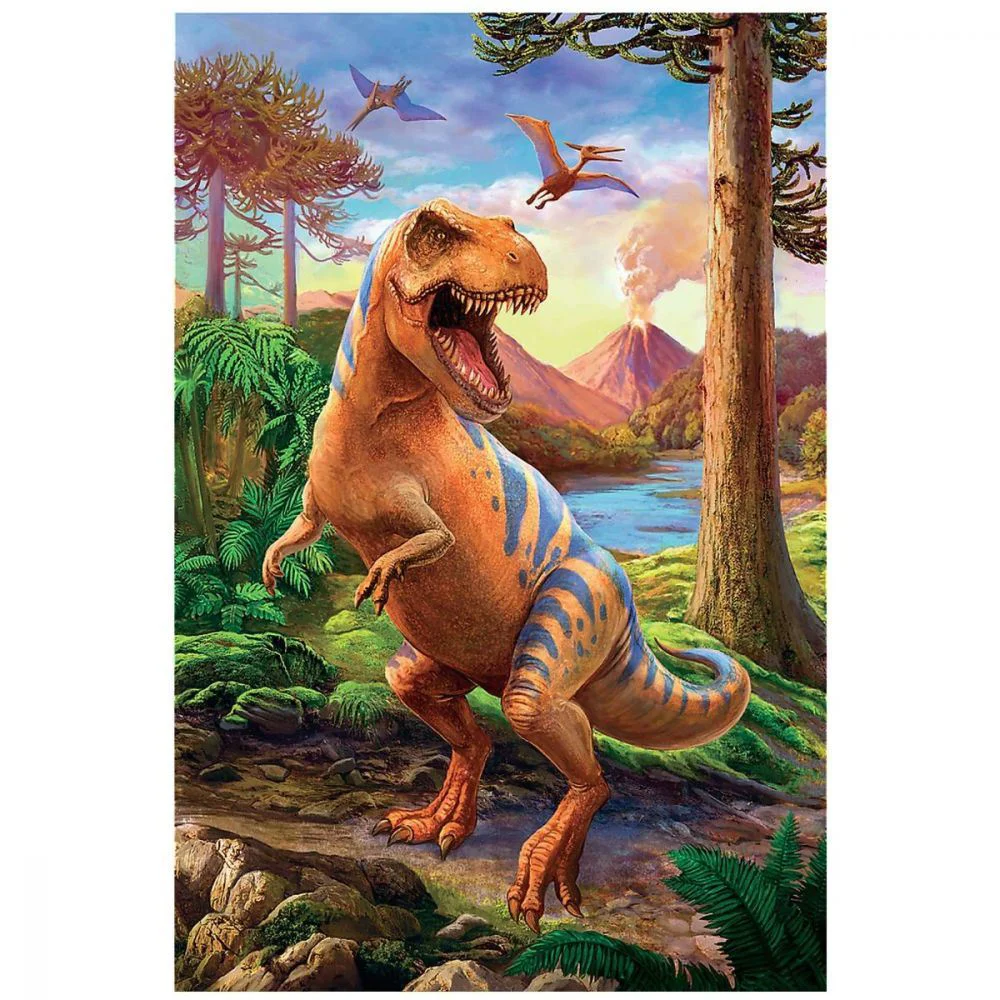 Puzzle Trefl Uimitorii dinozauri, 54 mini el. foto
