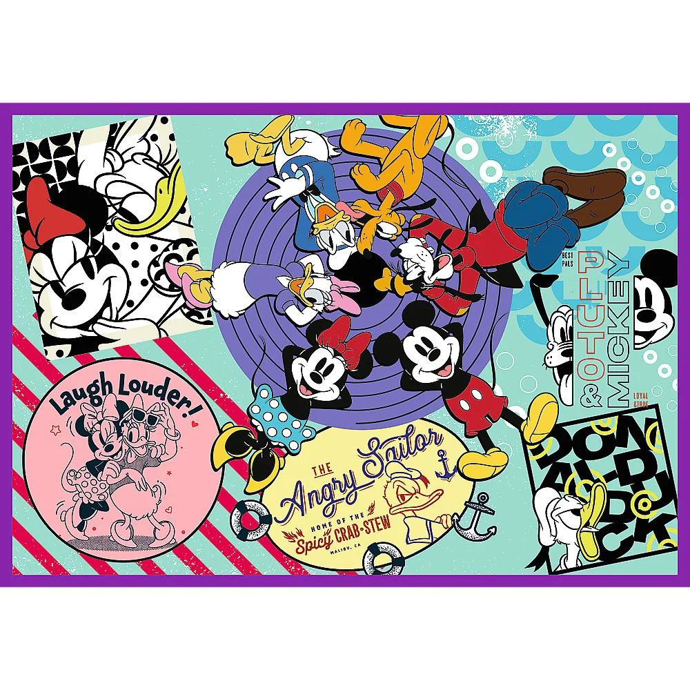 Puzzle Trefl Disney Mickey Mouse si prietenii, 4x250 el. foto