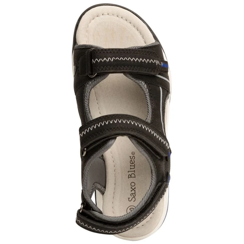 Saxo Blues Sandale cu velcro din piele ecologica