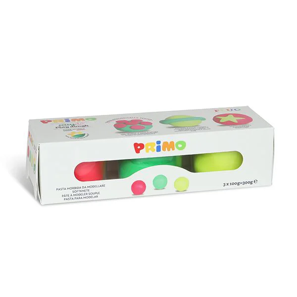Material de modelat Primo Fluo, 3 culori x 100 g foto