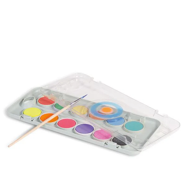 Set de pictat Primo cu acuarela cu 7 metalice si 5 fluo culori foto