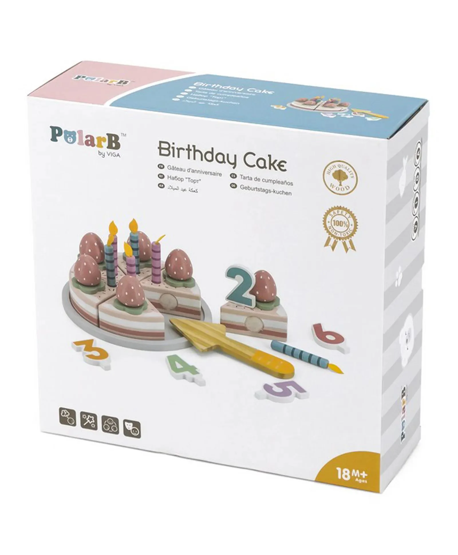 Joc din lemn Viga Toys Torta, 25 el. foto