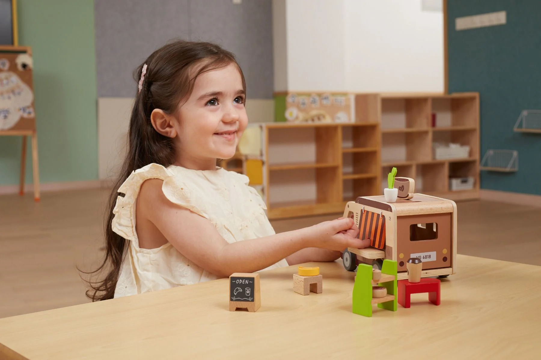 Set de joaca din lemn Viga Toys Cafenea foto