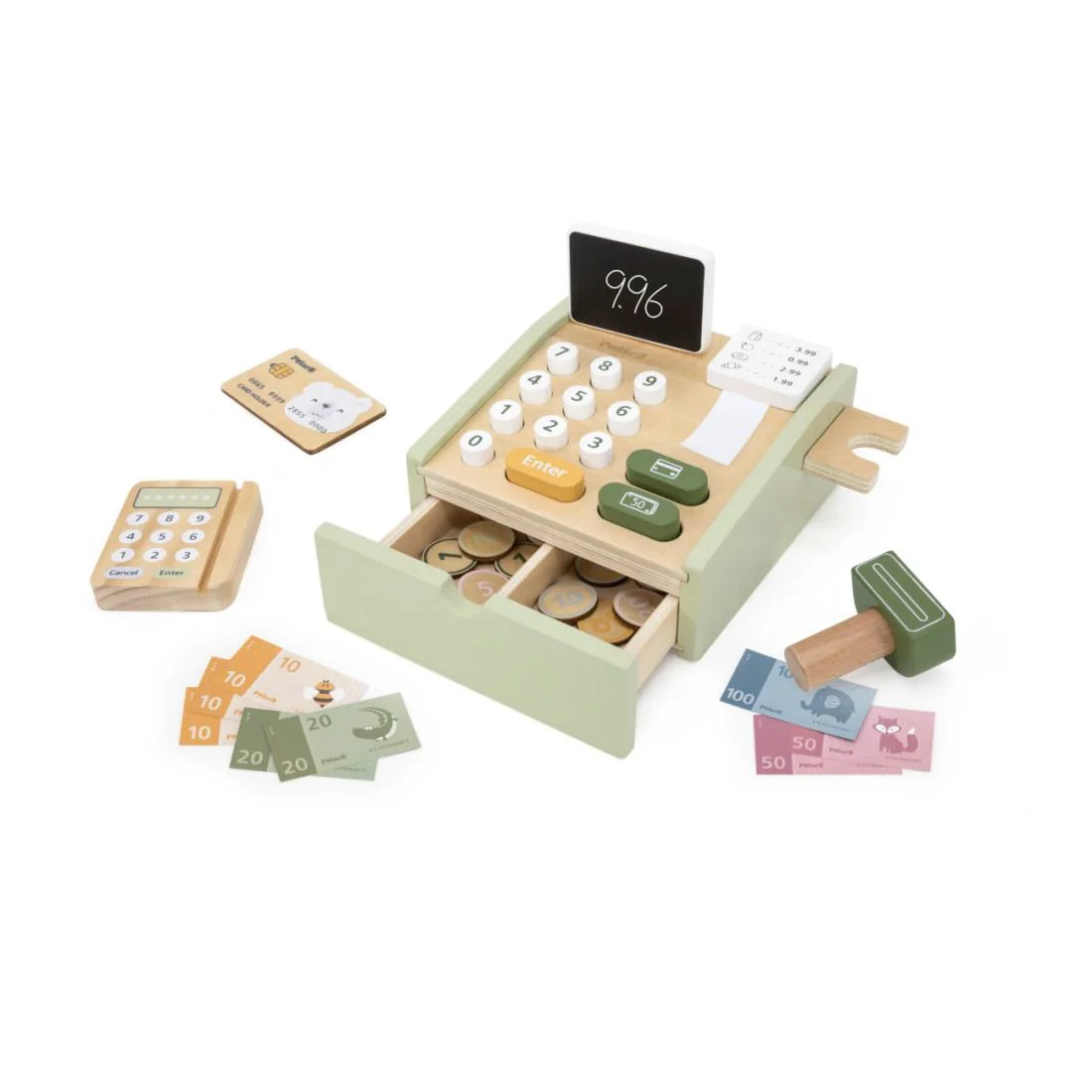 Set de joaca din lemn Viga Toys Casa de marcat foto