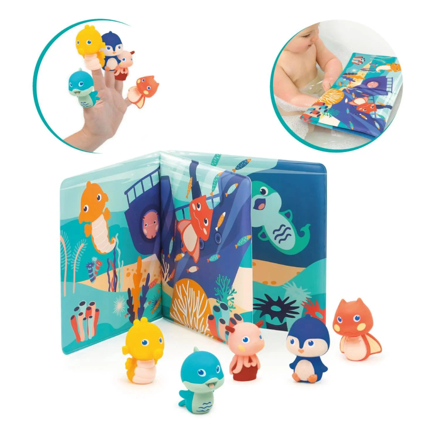 Игровой набор для ванны Ludi Книжка с пальчиковыми куклами