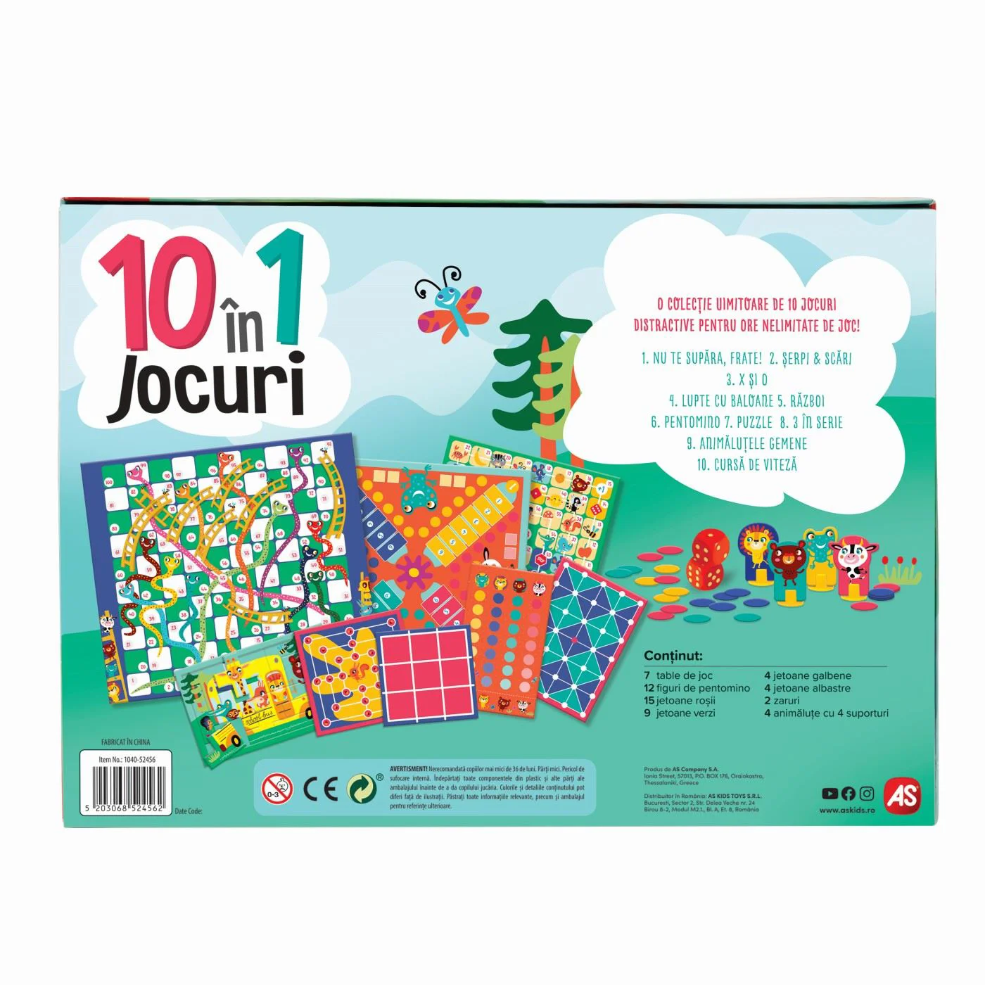 Joc de masa AS Toys 10 jocuri in 1