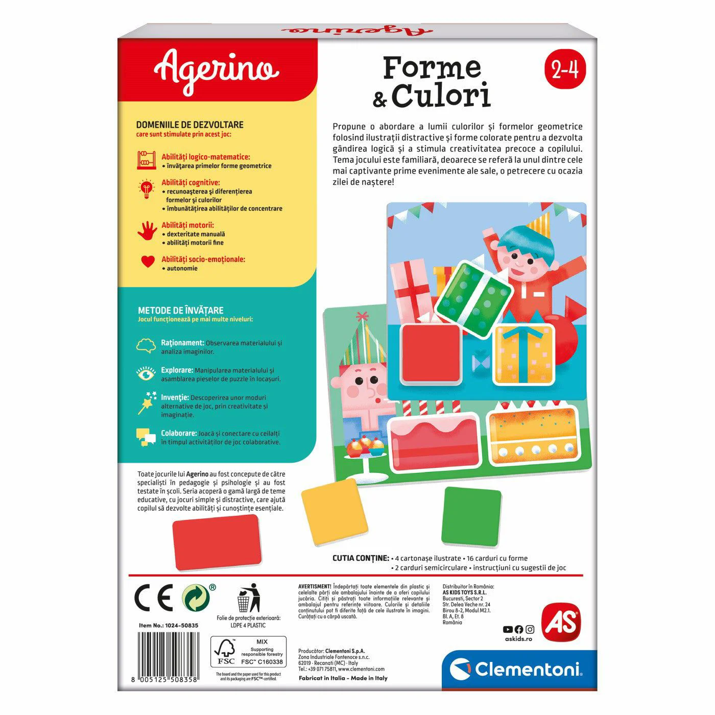 Обучающая игра AS KIDS Формы и цвета