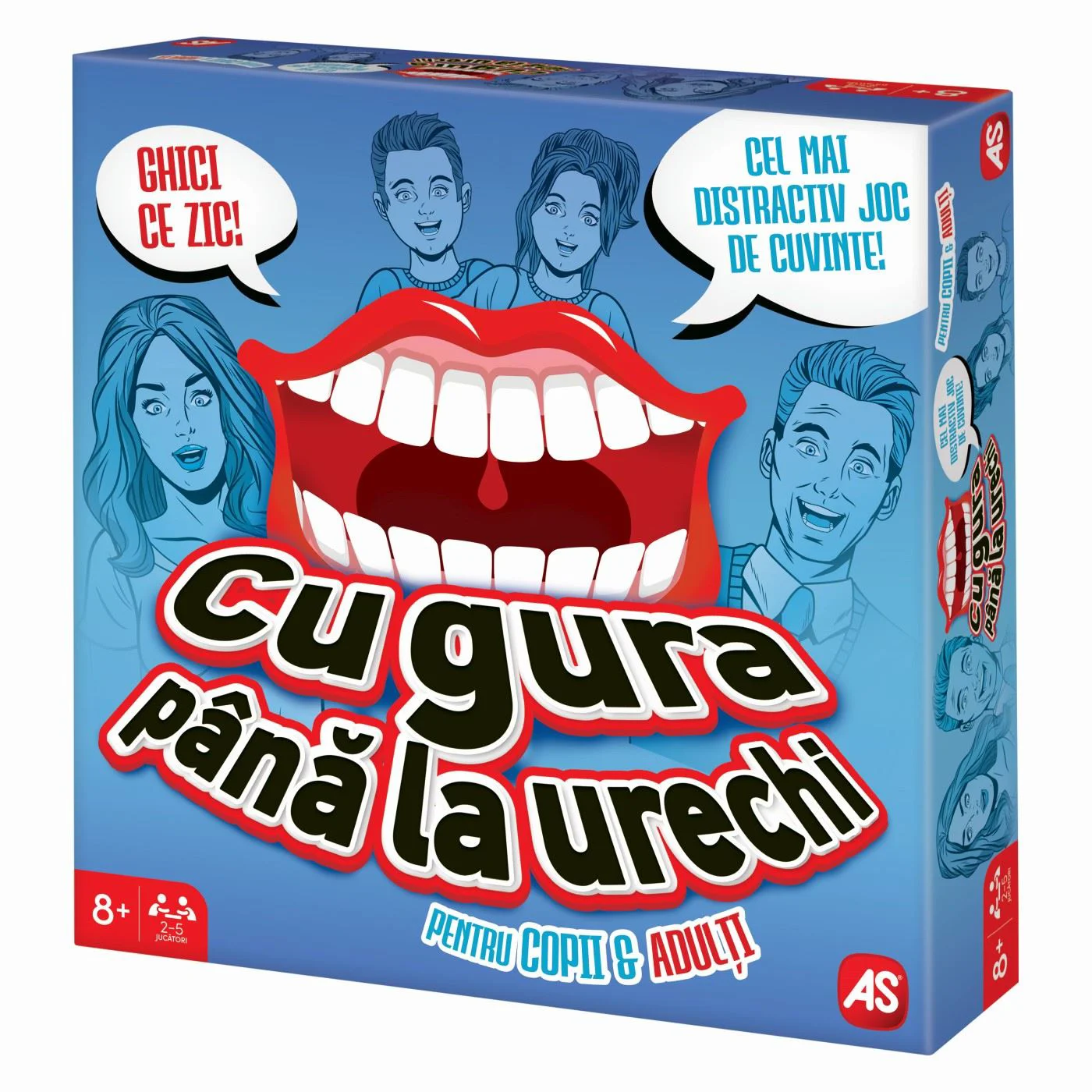 Joc de societate AS Kids Cu gura pana la urechi