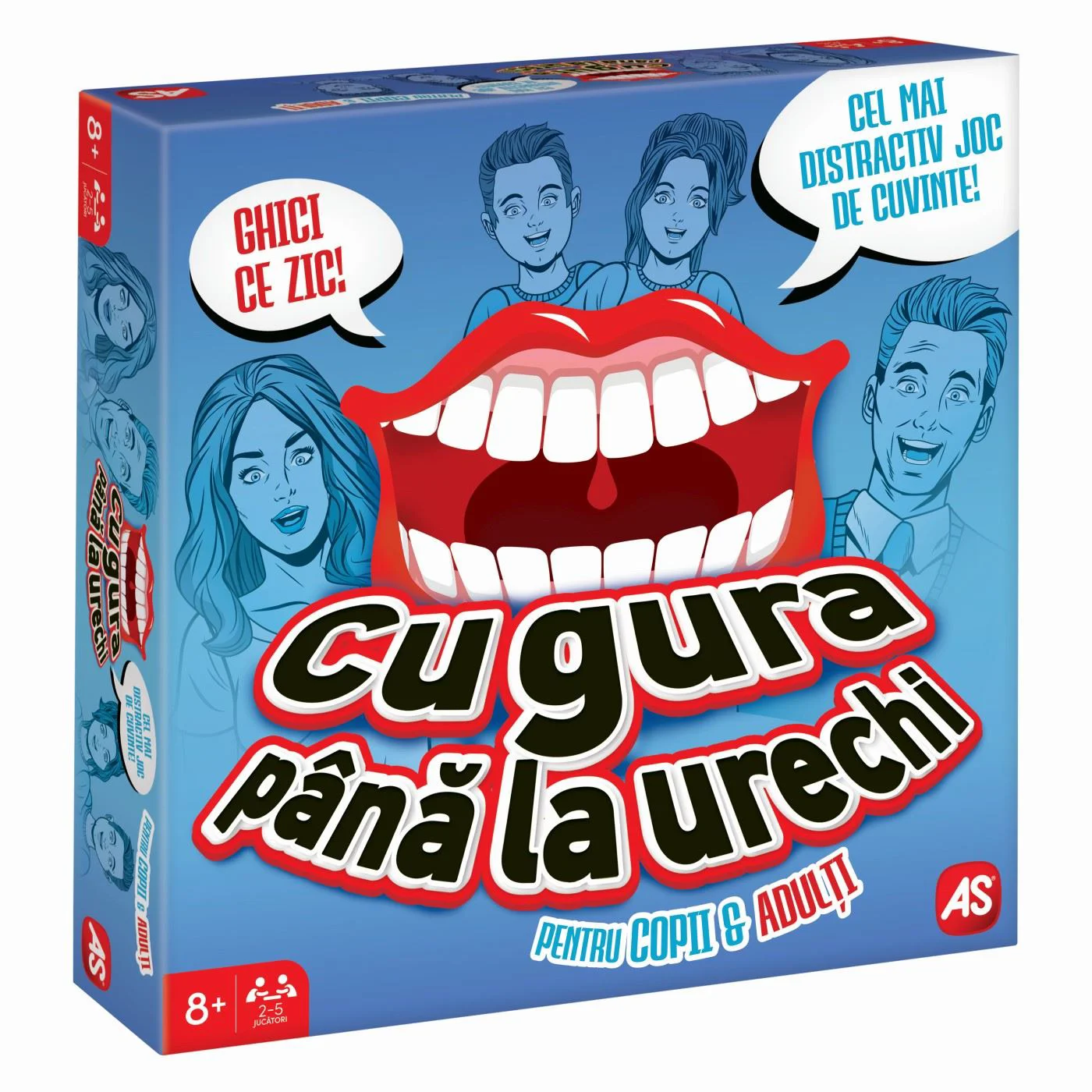 Joc de societate AS Kids Cu gura pana la urechi