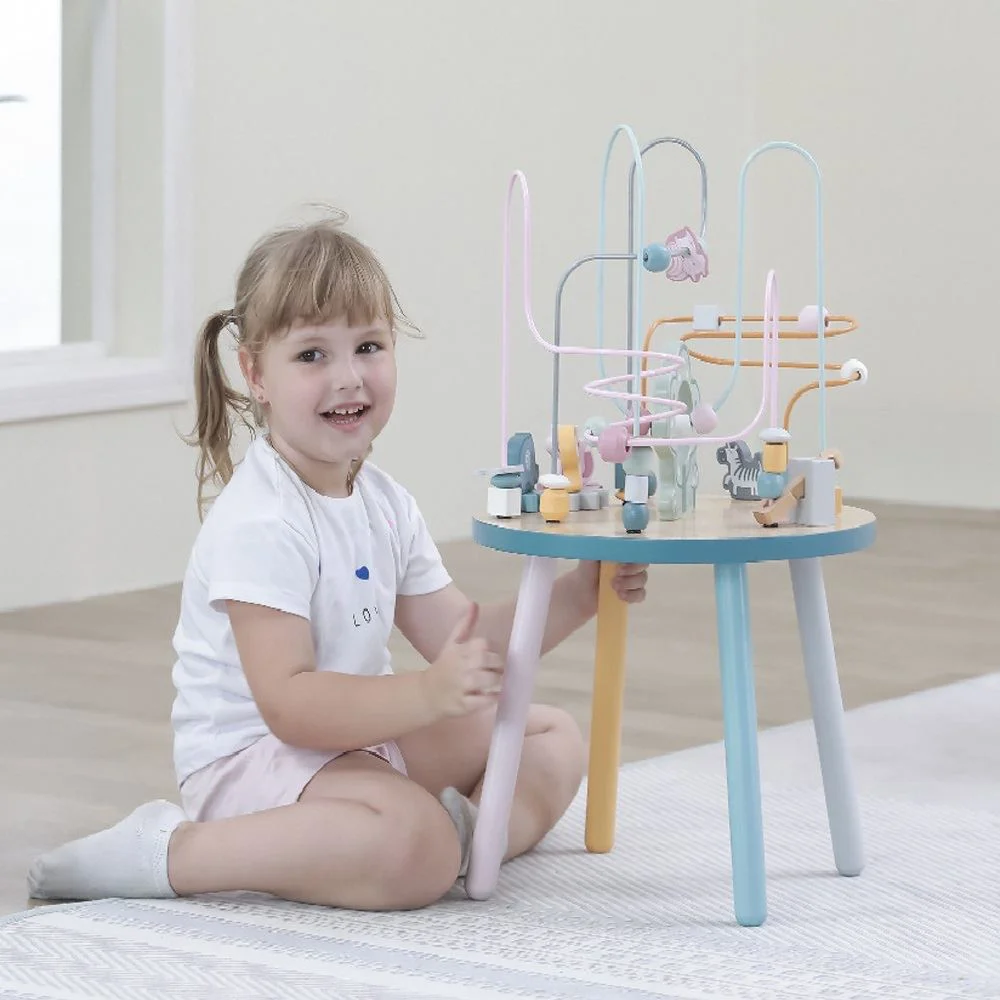 Masa educationala cu labirint din lemn Viga Toys