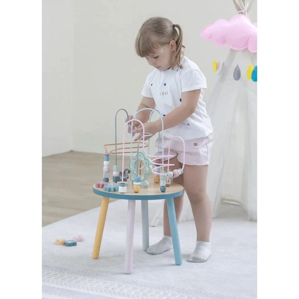 Masa educationala cu labirint din lemn Viga Toys