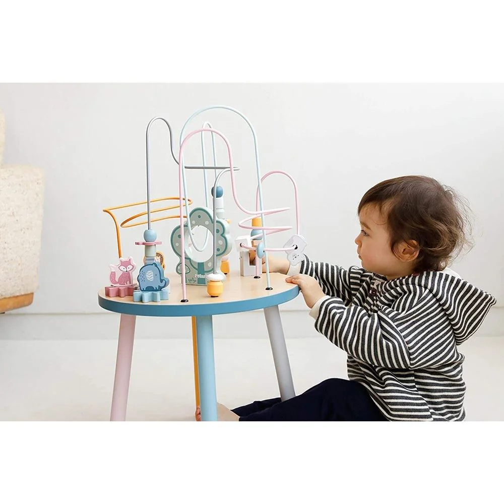 Masa educationala cu labirint din lemn Viga Toys