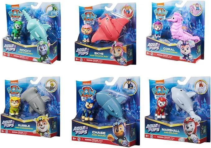 Set de joaca cateii acvatici Spin Master seria Patrula Catelusilor
