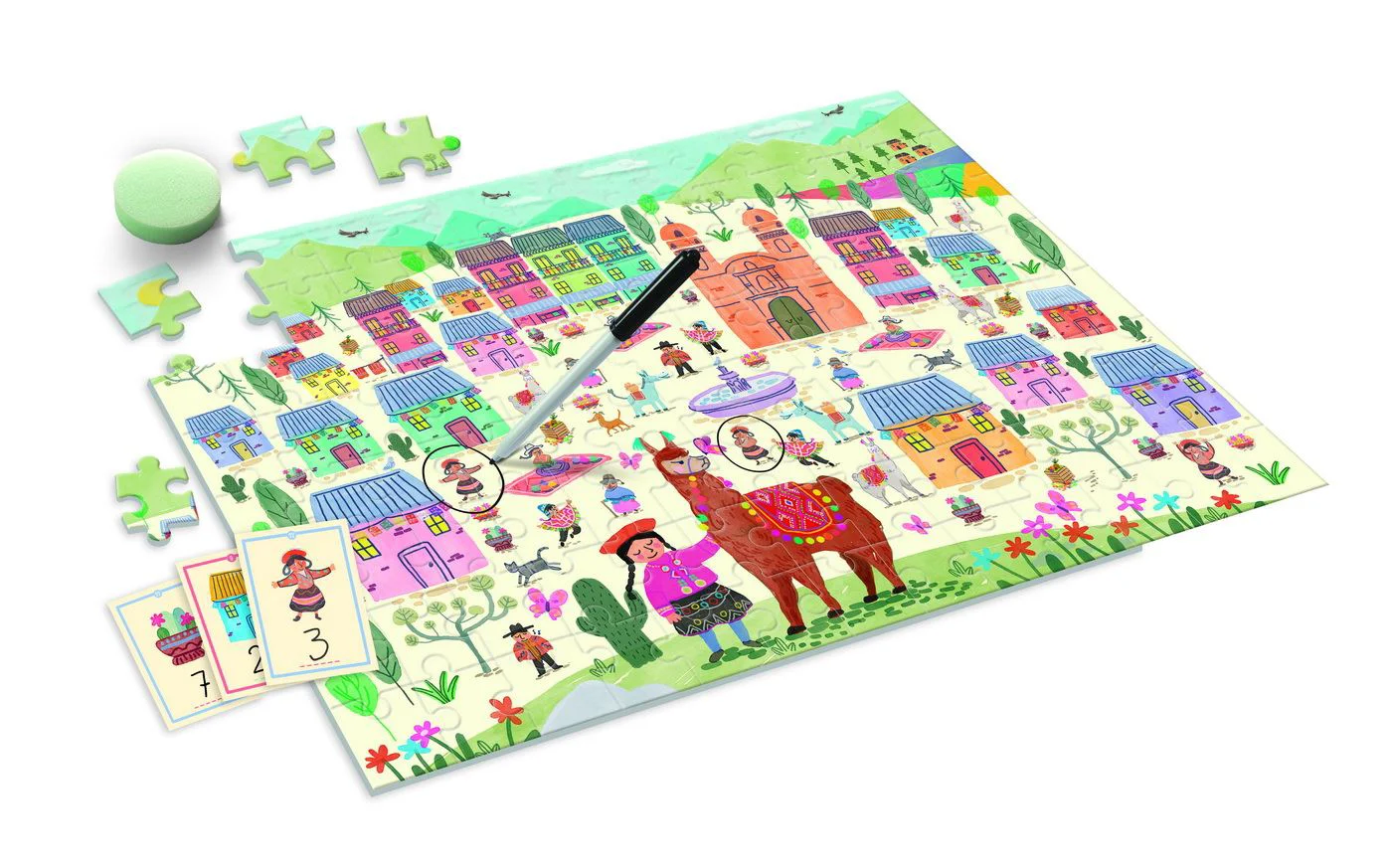 Puzzle educativ AS KIDS Agerino Numaratoare, 104 el. foto