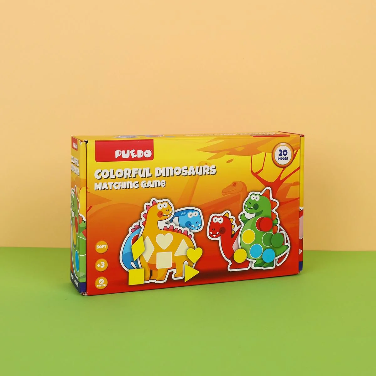 Обучающая игра Puedo Цветные динозавры, 20 эл.