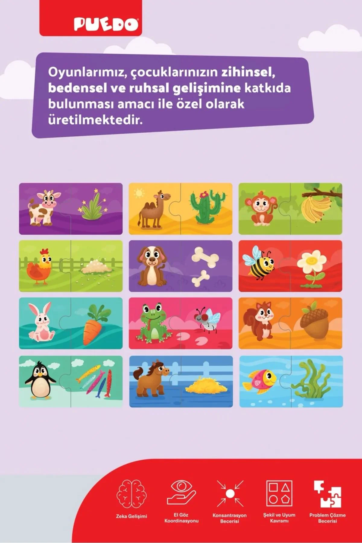 Puzzle educativ din spuma Puedo Ce mananc?, 24 el.