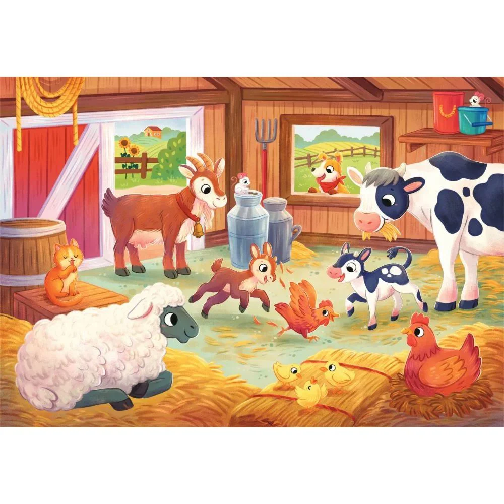 Puzzle Clementoni Familia de la Ferma, 2x20 el. foto