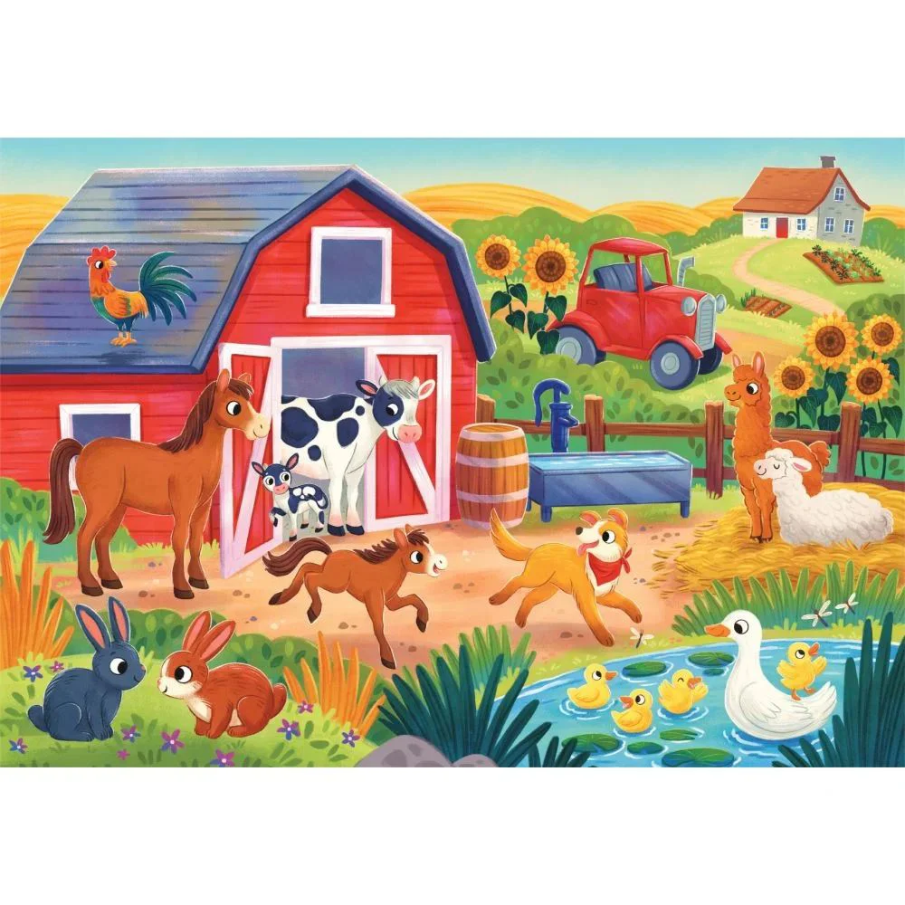 Puzzle Clementoni Familia de la Ferma, 2x20 el. foto