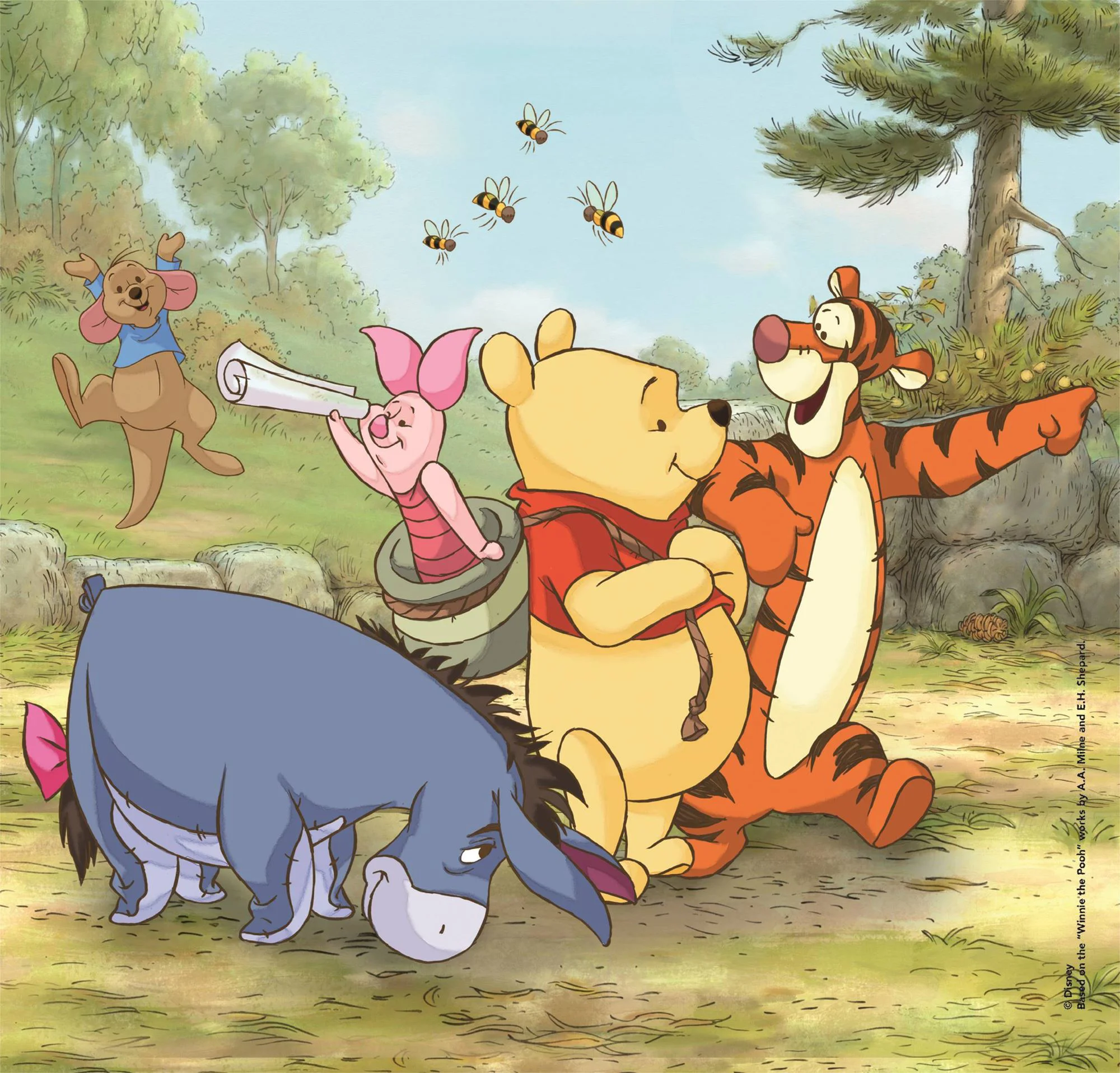 Puzzle Clementoni Winnie Pooh, 3x48 el. foto