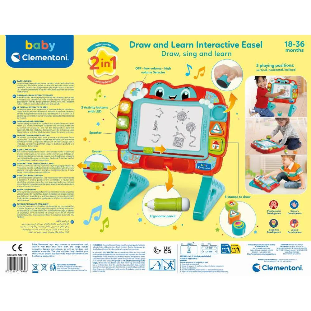 Tabla magnetica interactiva Clementoni Baby foto
