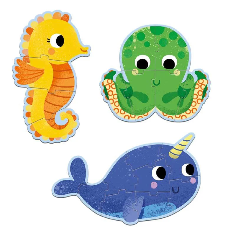 Set puzzle-uri evolutive Djeco In Mare foto