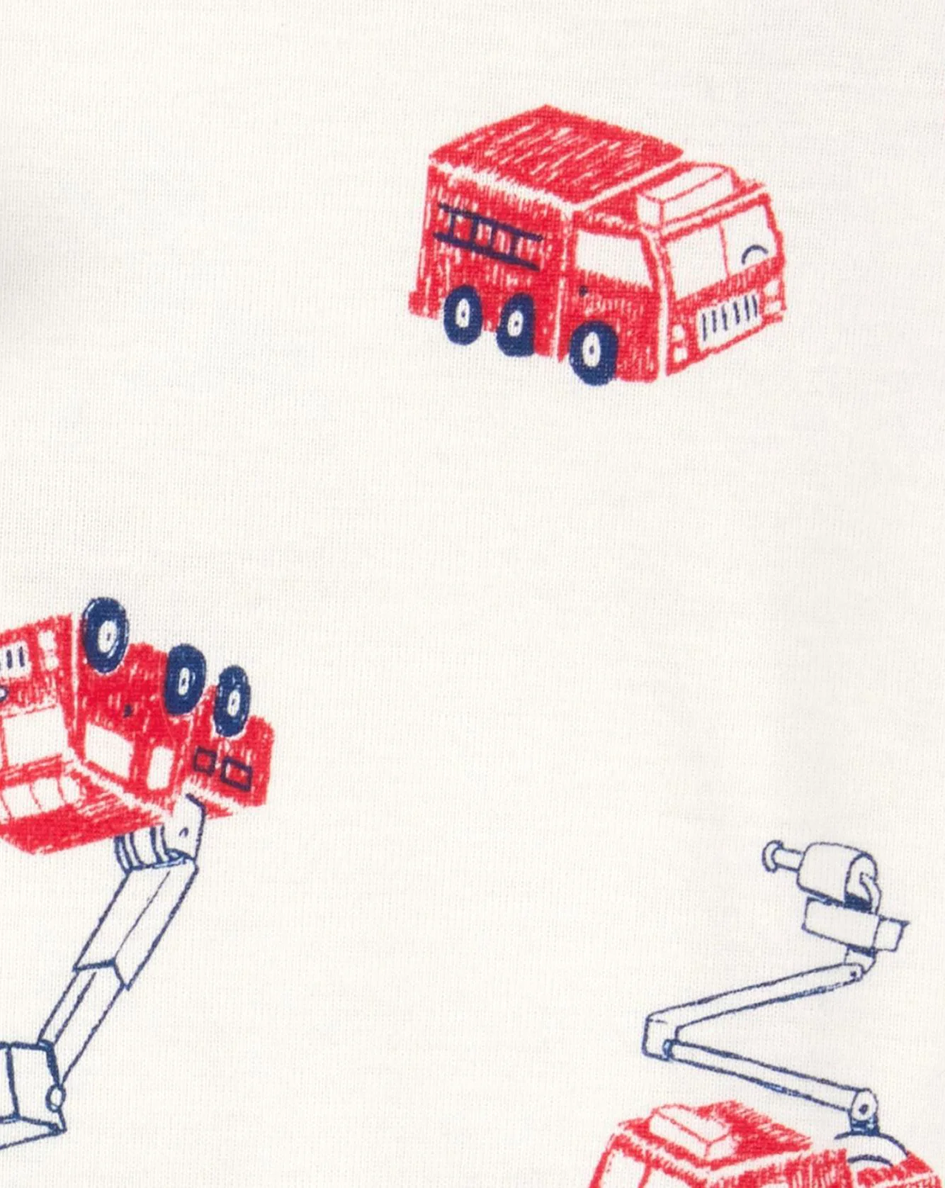 Carter's Set 3 piese Navy-Gray Firetruck - Pantaloni si 2 body foto