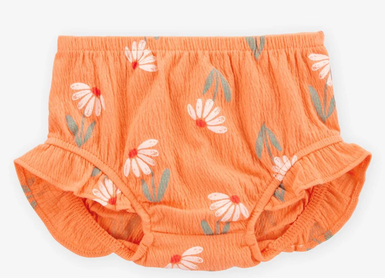 Carter's Set 3 piese Body, tricou si pantaloni scurti Orange Floral foto