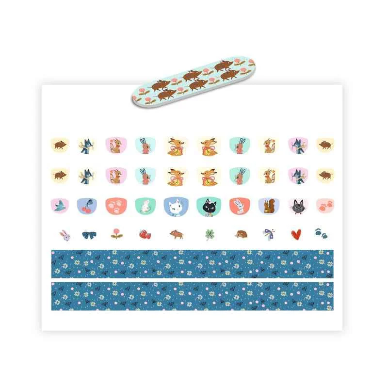 Set de stickere pentru unghii Djeco Cutie, 120 buc. foto