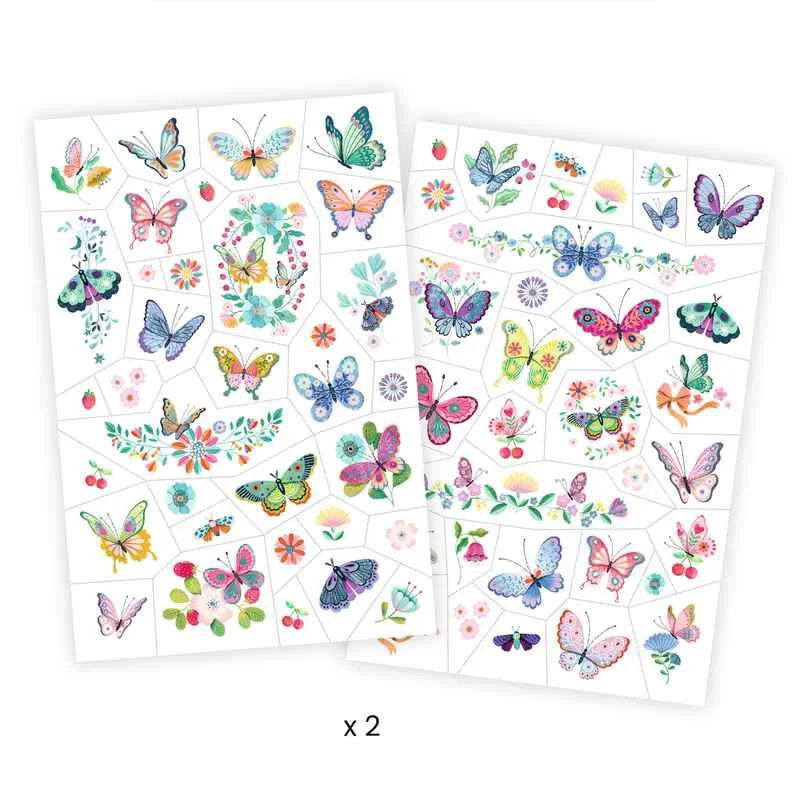 Набор временных татуировок Djeco Dream Butterflies