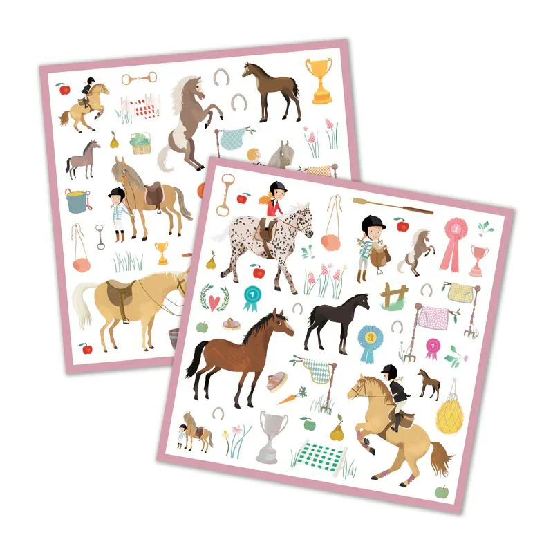 Set de stickere Djeco Horses foto