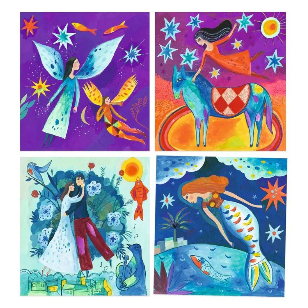 Набор для рисования гуашью Djeco In a Dream by Marc Chagall