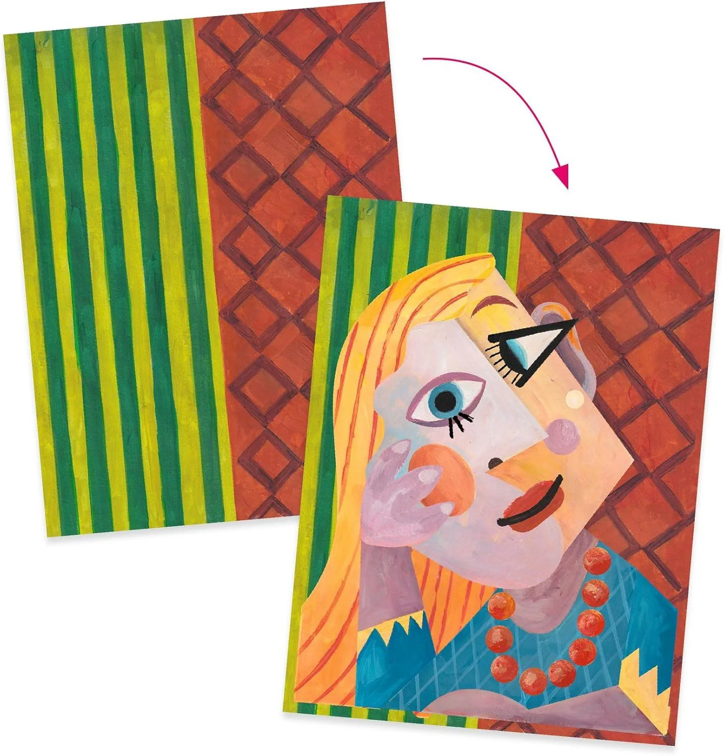 Набор для рисования Djeco Square Heads by Picasso